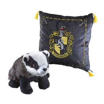 Coussin Harry Potter avec peluche, Poufsouffle