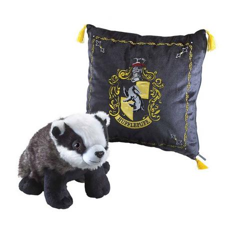 Noble Collection  Coussin Harry Potter avec peluche, Poufsouffle 