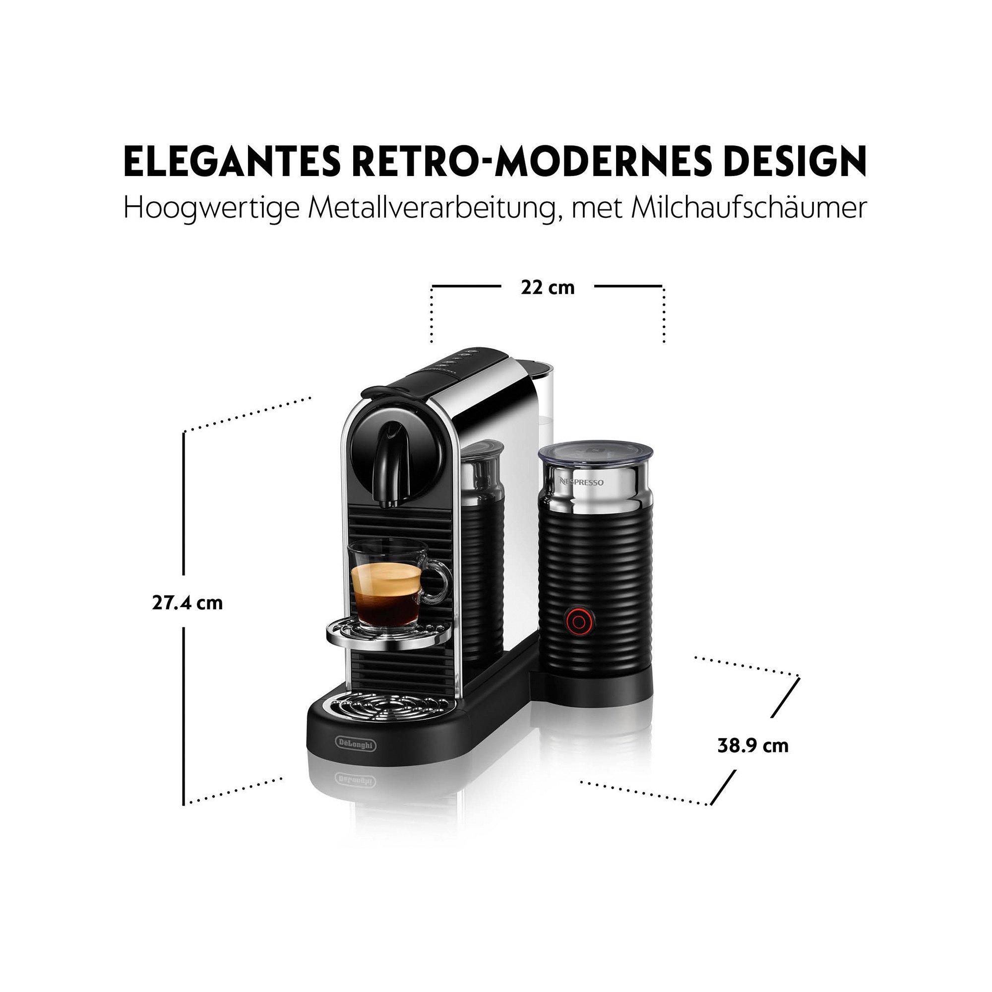 DeLonghi Machine Nespresso Citiz-& Milk Platinium EN330M 