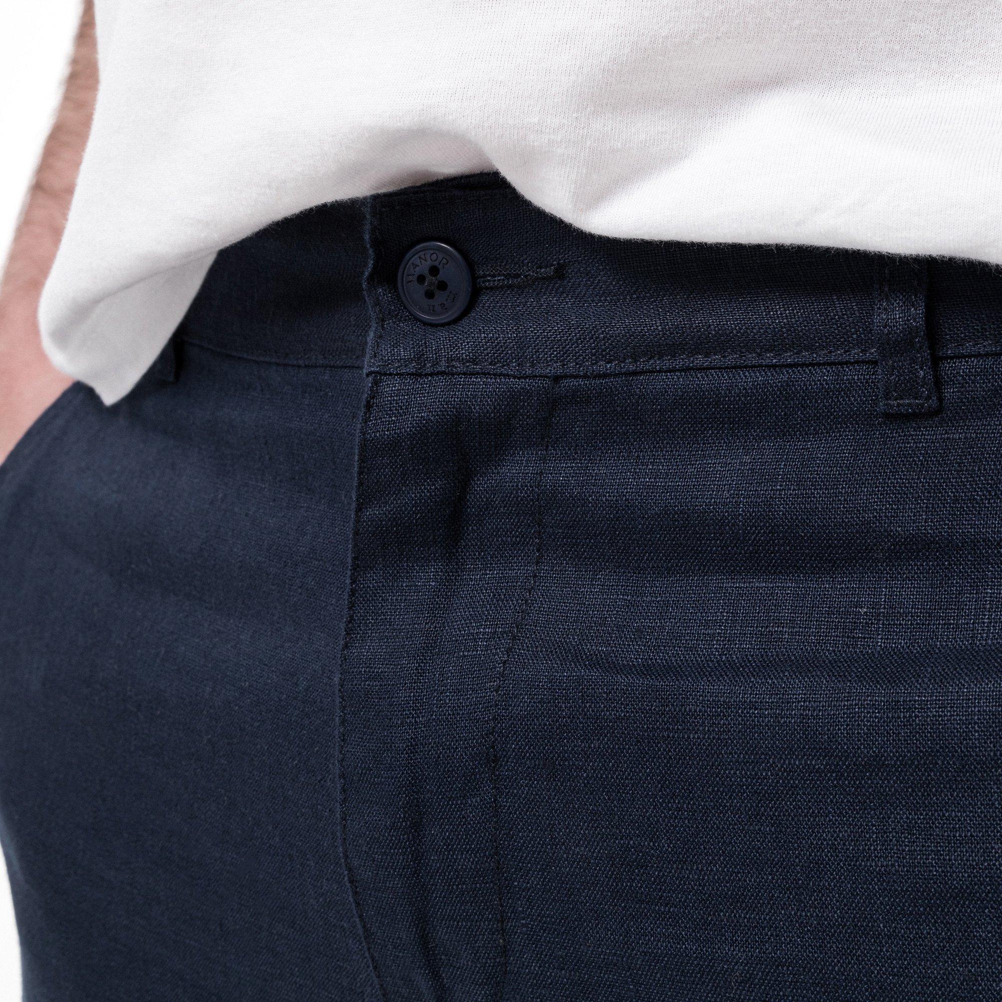 Manor Man Leinen Chino Regular Fit  