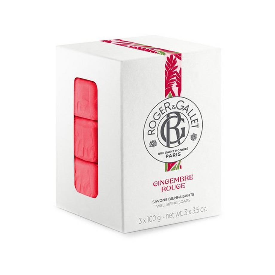 ROGER & GALLET  Gingembre Rouge Set di 3 saponette di Benessere 