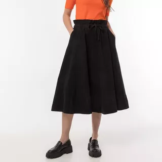 Manor Woman  Gonna a trapezio, lunga Black