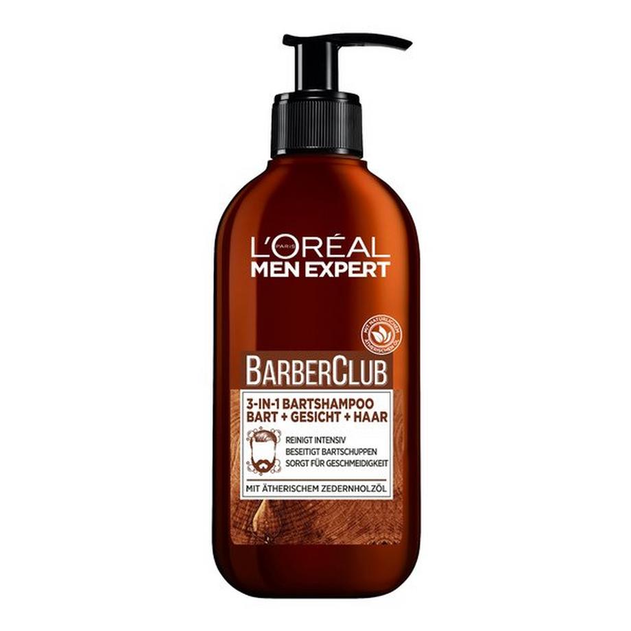 L'Oréal Paris WASH PB200 DE Barber Club 3-In-1 Bartshampoo [Bart + Gesicht + Haar] 