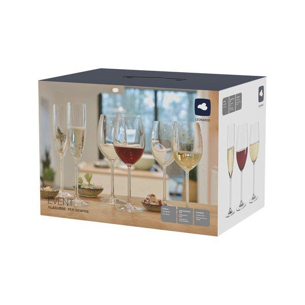 LEONARDO Set di bicchieri da vino 12 pezzi Event Daily 