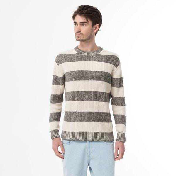 Image of Pullover, Rundhals, Langarm Herren Braun L
