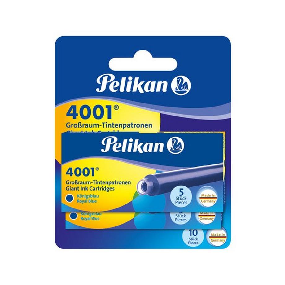 Pelikan Cartouches d'encre Cartouche d'encre grand format bleu royal 2 boîtes pliantes de 5 pièces 
