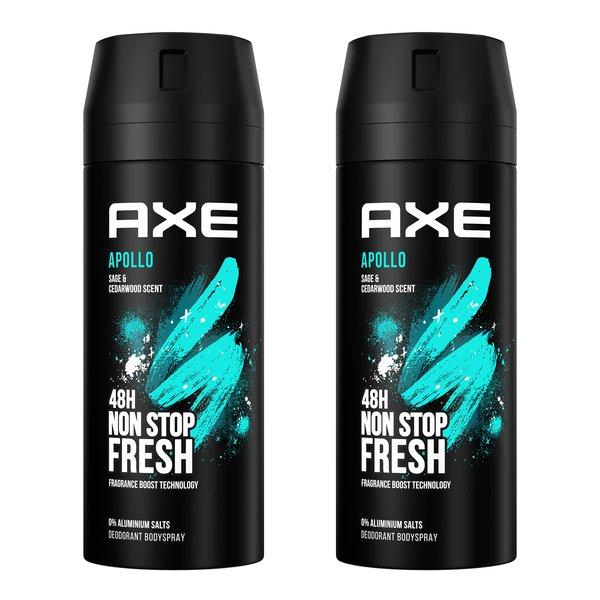 Image of AXE AXE Aero Apollo 150ml Duo Deodorant & Bodyspray Apollo ohne Aluminiumsalze Duo - 2 x 150ml