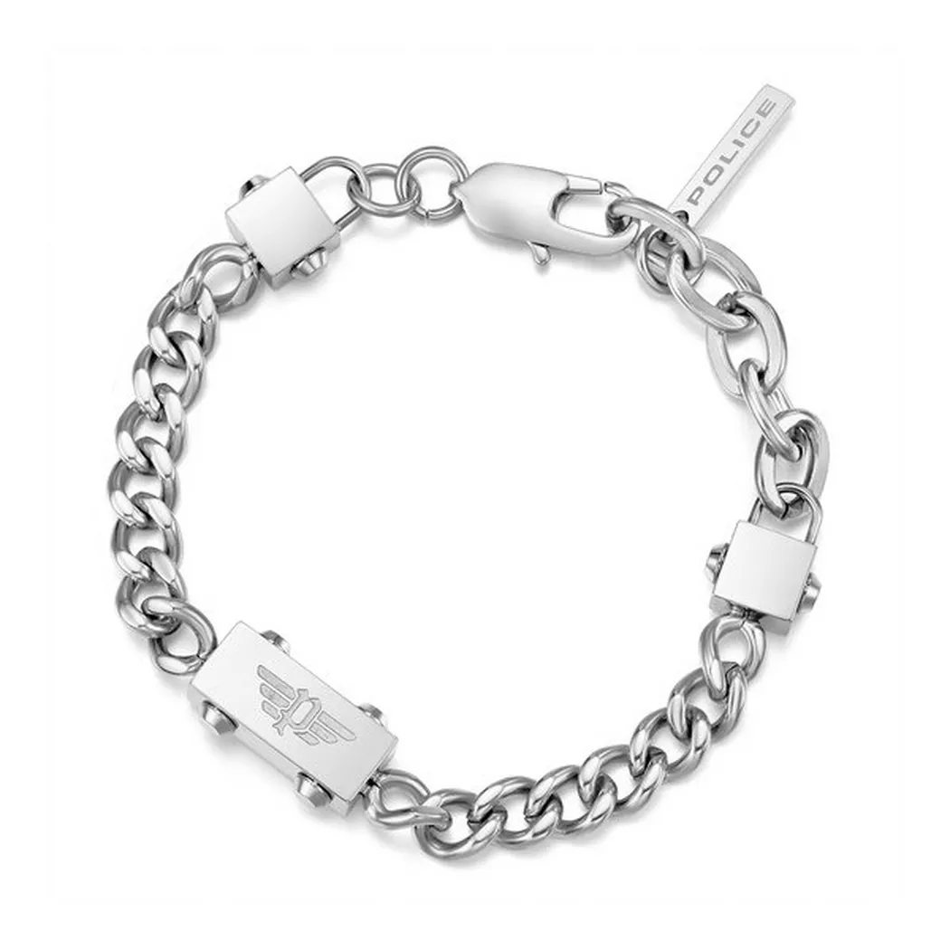 Police - Armband, Chained, 20cm, Silber