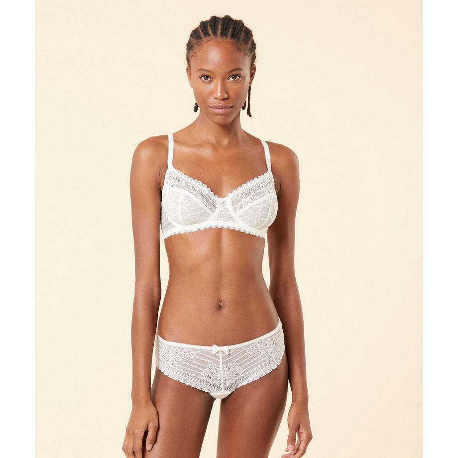 Etam Panama Spitze Schalenloser Bügel BH  