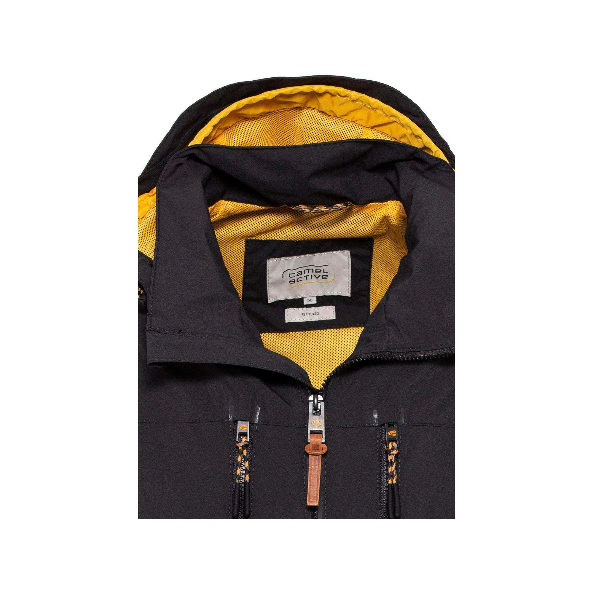 Camel Active Jacke mit Umlegekragen und Kapuze  