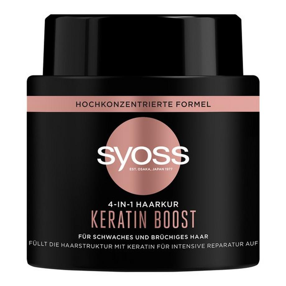 syoss Keratin Boost 4-in-1 Haarkur Trattamento per capelli 4-in-1 Keratin Boost 