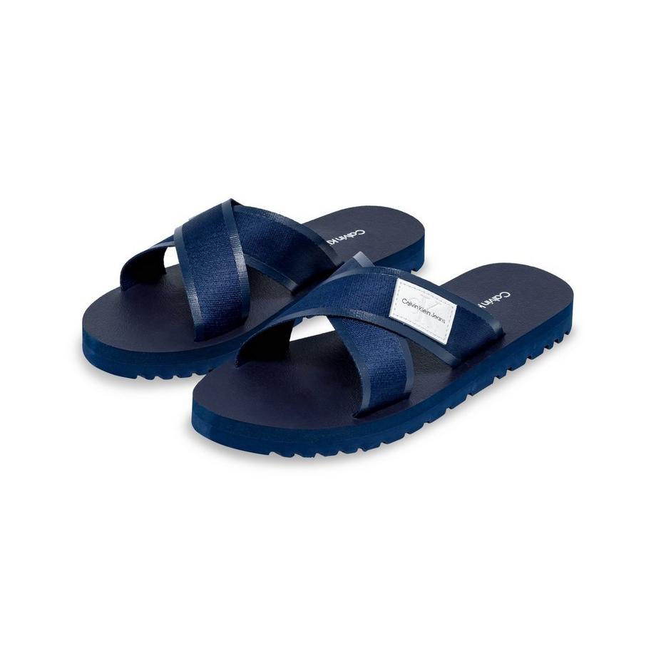 Calvin Klein Criss Cros Badge Sandal Badesandalen 