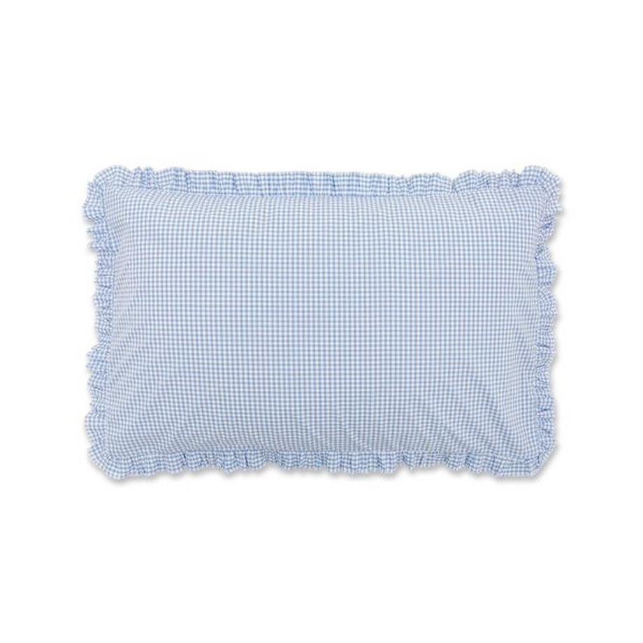 Manor Concetta Taie d'oreiller à carreaux avec volants  