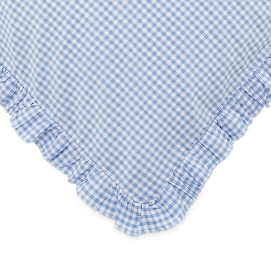 Manor Concetta Taie d'oreiller à carreaux avec volants  