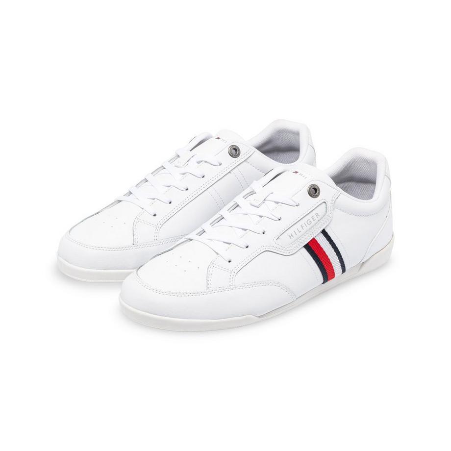 TOMMY HILFIGER Classic Cupsole Leather Sneakers, Low Top 