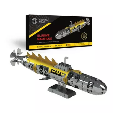 3D Ungreifbares U-Boot "Nautilus" - Metall-Modellbaukasten