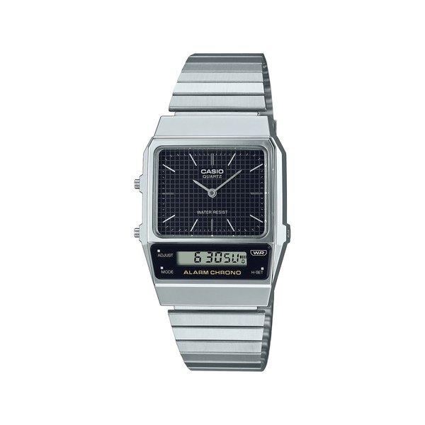 Image of Vintage Edgy Herren Silber 40mm