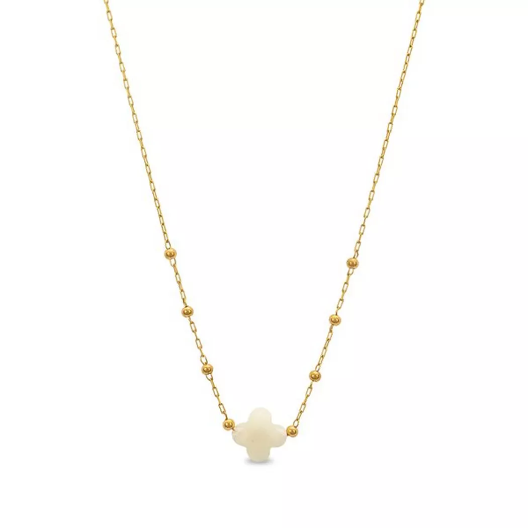ZAG Bijoux - Halskette, Trefle Banc, 38.5CM, Gold