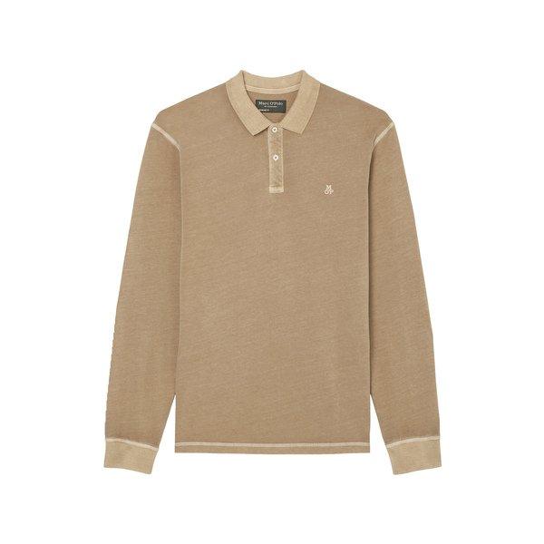 Image of Poloshirt, Langarm Herren Camel S