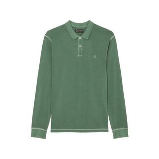 Marc O'Polo Polo shirt, long sleeve, flatlock details, ribbed collar, brushed jersey Poloshirt, langarm 