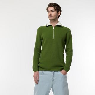 Marc O'Polo Troyer, structured cotton, ribbed hem and cuffs Pullover 