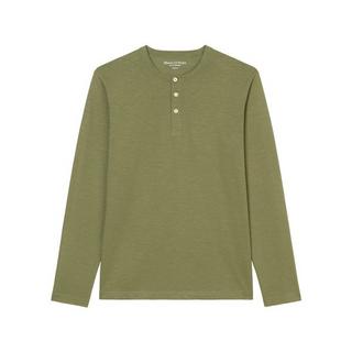 Marc O'Polo Longsleeve serafino, slub quality, flaglabel T-Shirt, langarm 