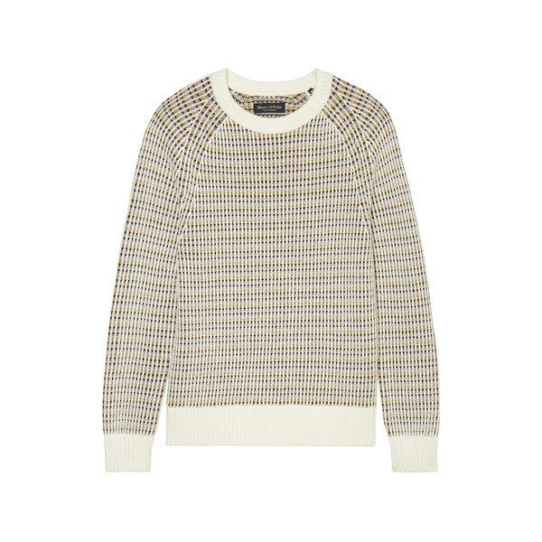Marc O'Polo Crewneck with multicolor rib structure, ribbed cuffs, raglan sleeves Pullover 