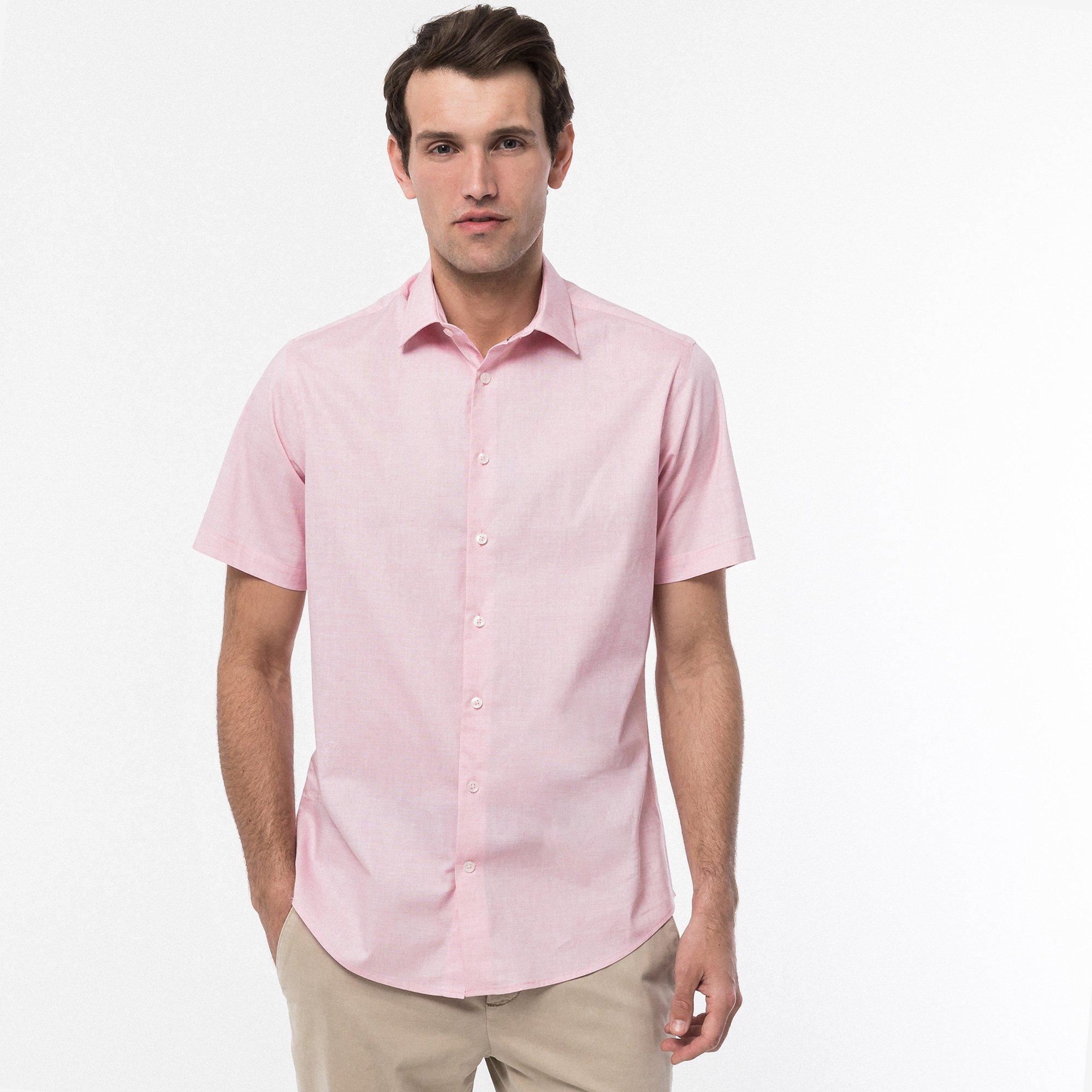 Image of Hemd, Classic Fit, Kurzarm Herren Rot S