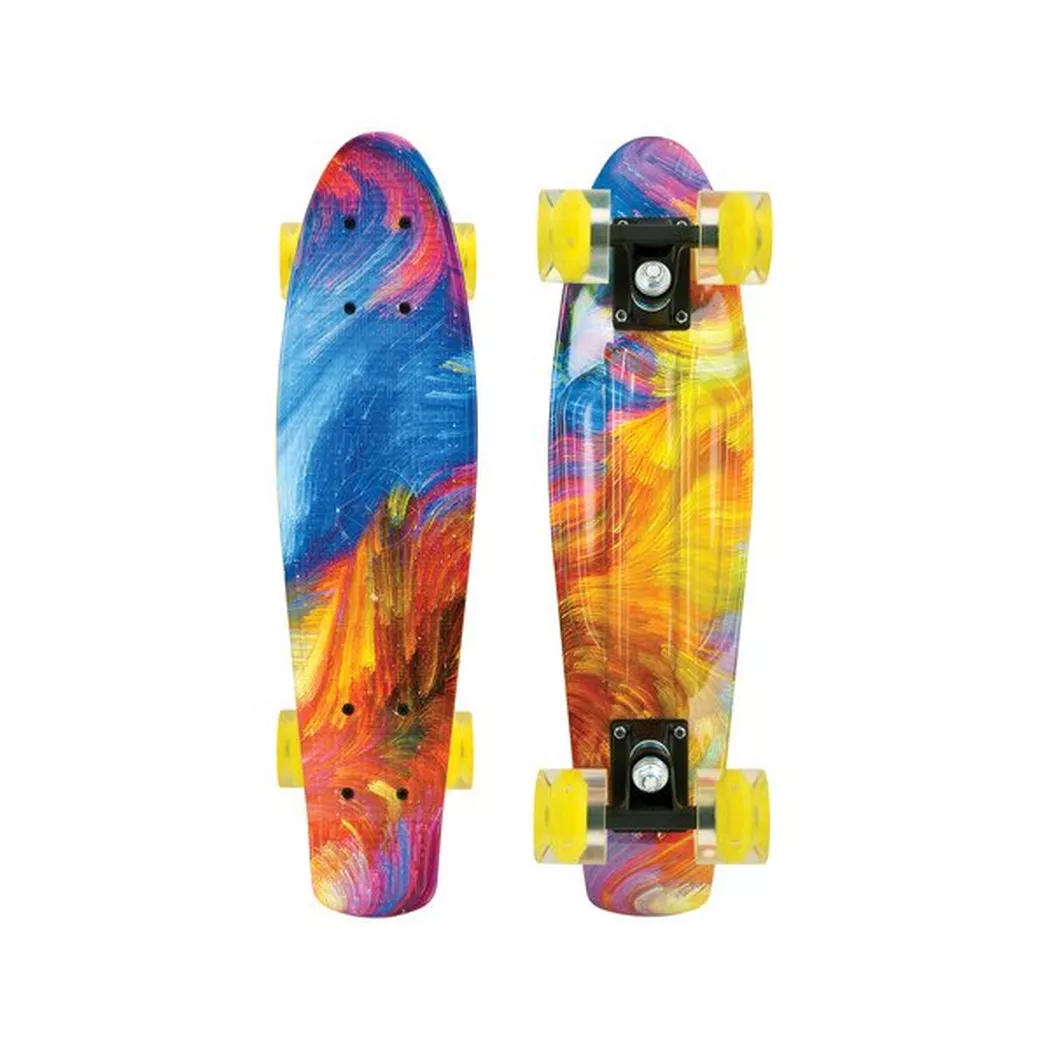 Schildkröt - Retro Skateboard Hurricane, Multicolor