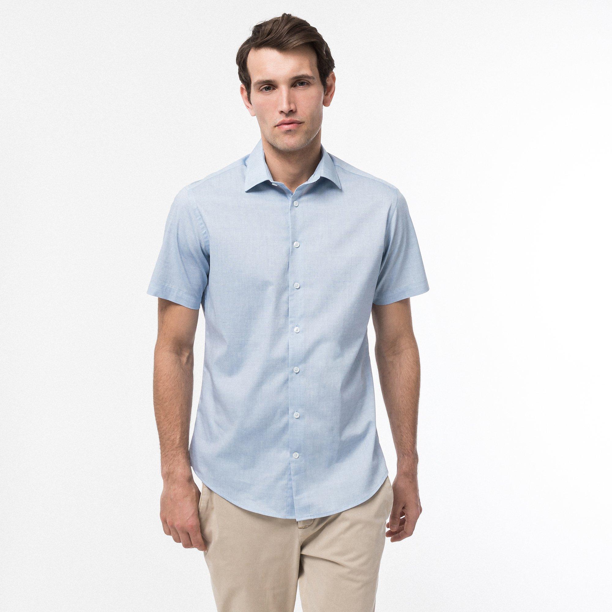 Image of Hemd, Classic Fit, Kurzarm Herren Blau S