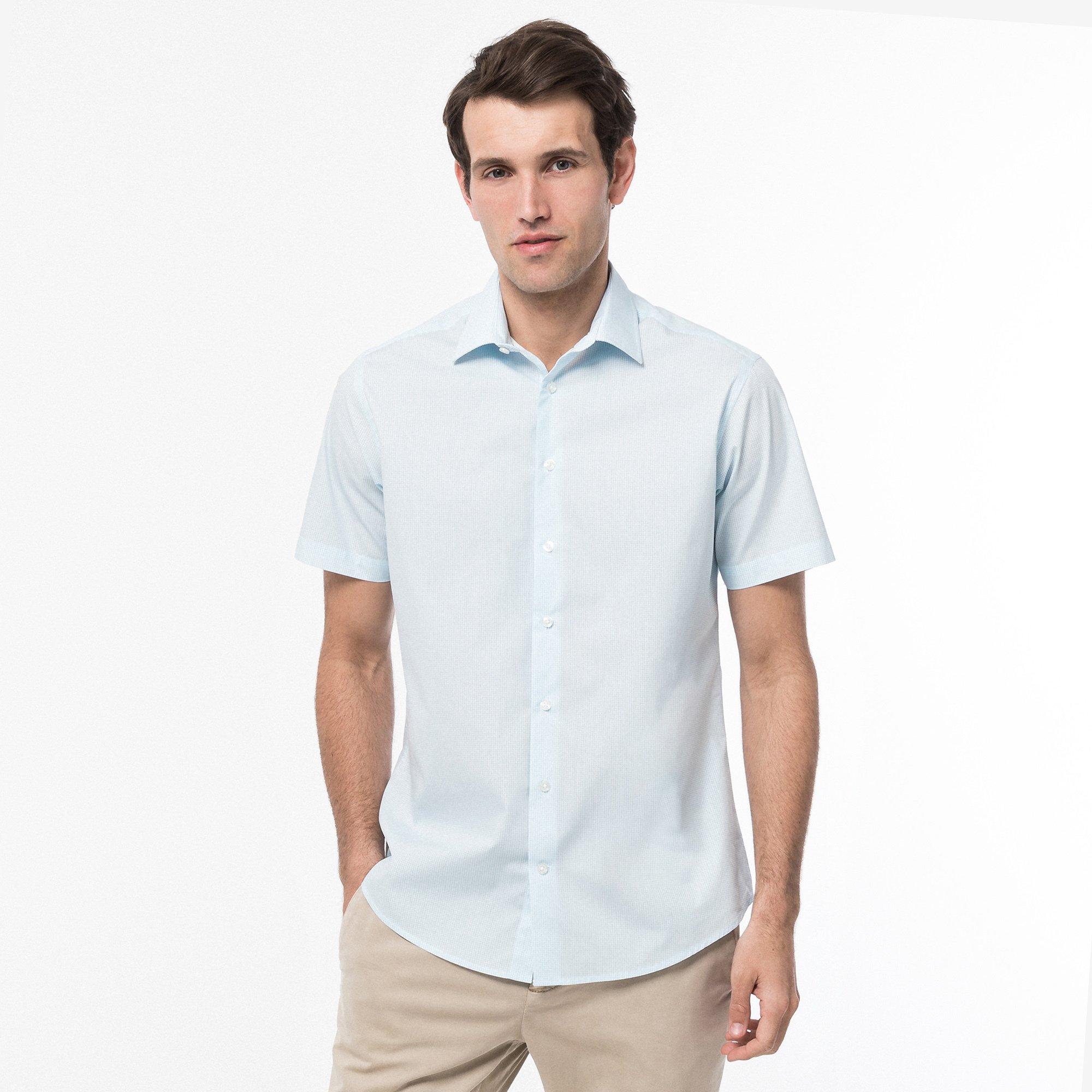 Image of Hemd, Classic Fit, Kurzarm Herren Türkisblau XL