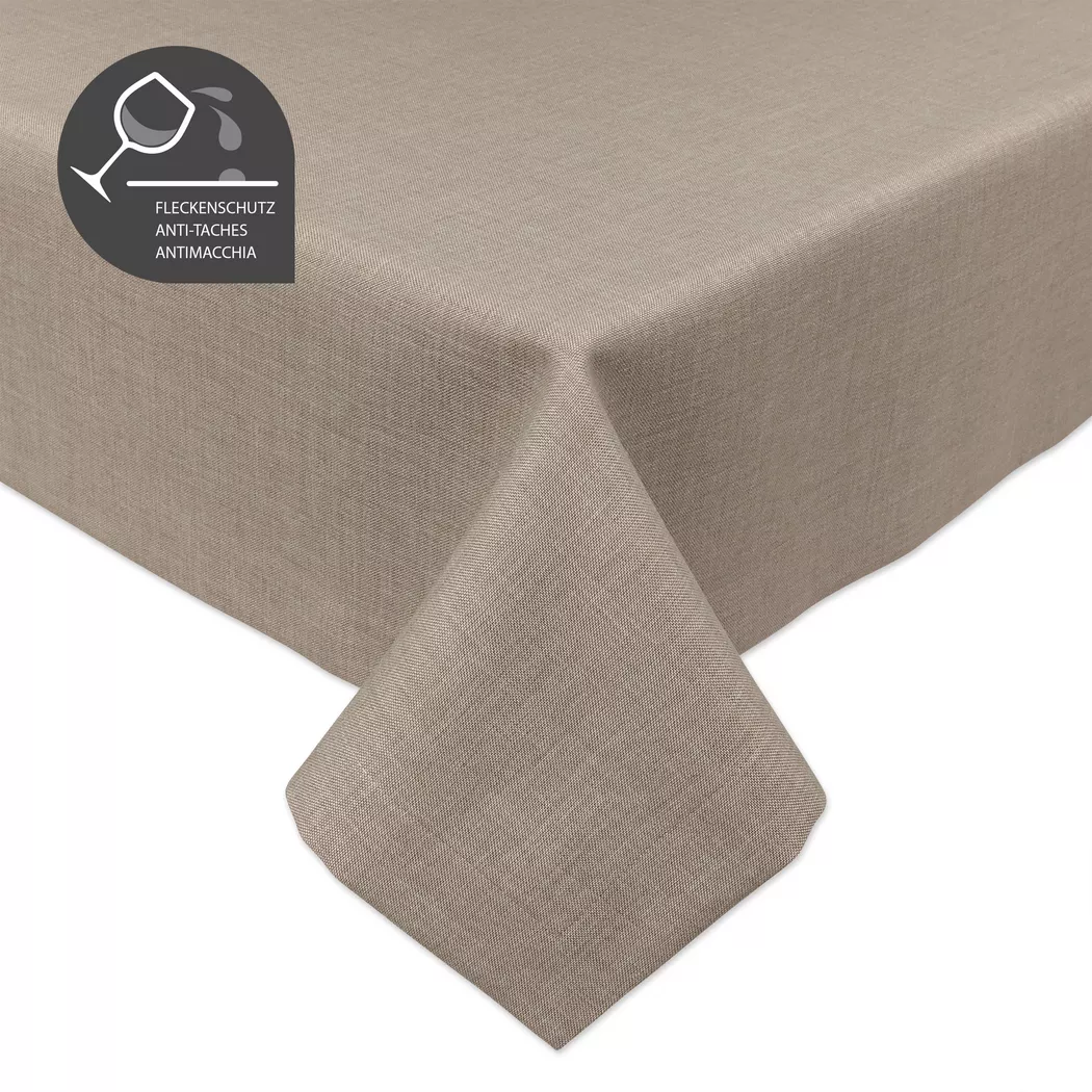Manor - Tischdecke, 170CM RUND, Braun