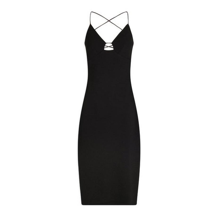 MORGAN xIRIS Bodycon Minikleid Überkreuzte Träger  