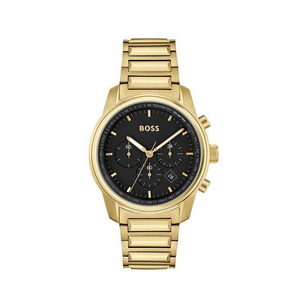 Image of Chronograph Uhr Herren Gold 44mm