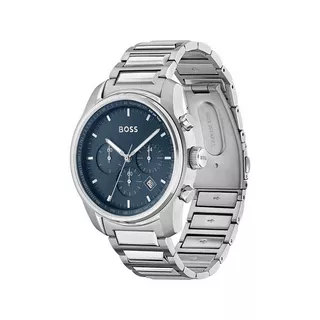BOSS TRACE Chronograph Uhr Silber