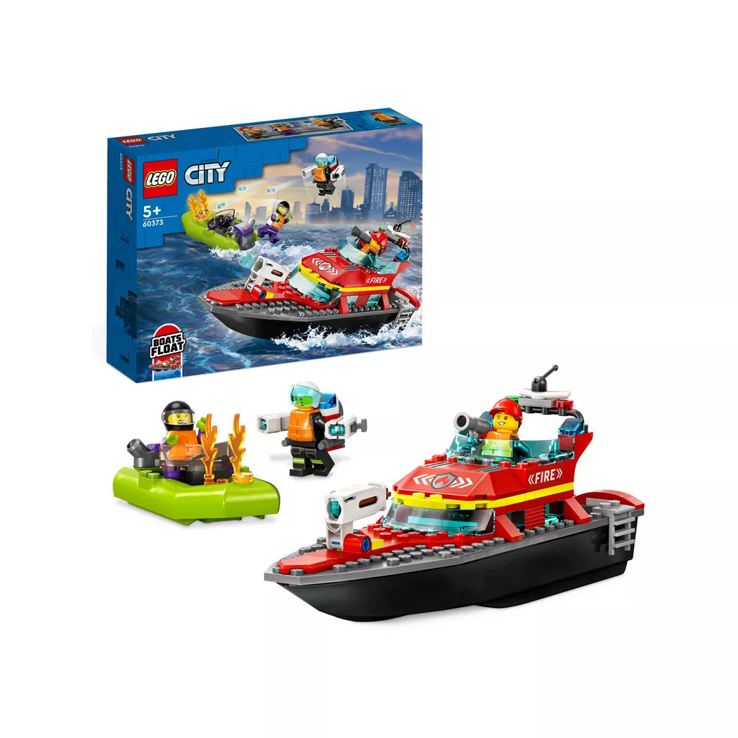 Lego City 60373 Fire Rescue Boat Set