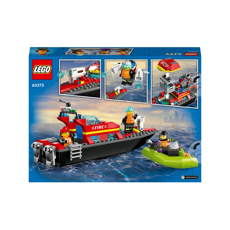 LEGO®  60373 Le bateau de sauvetage des pompiers 