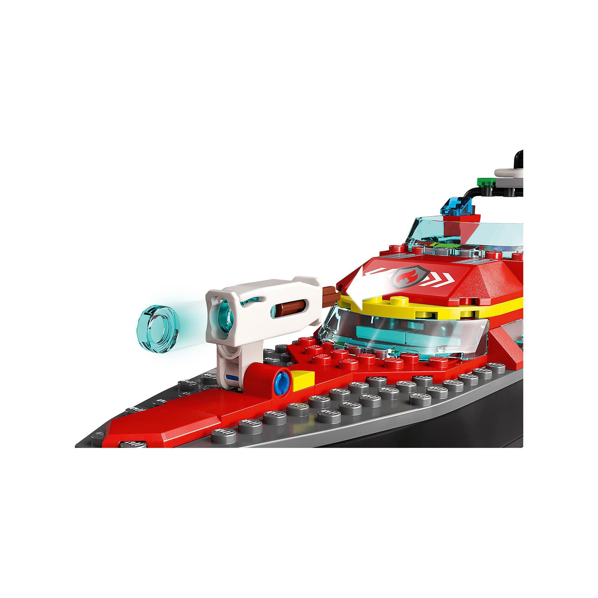 LEGO®  60373 Le bateau de sauvetage des pompiers 