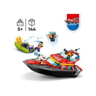 LEGO®  60373 Le bateau de sauvetage des pompiers 