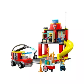 LEGO 60375 La caserne et le camion des pompiers