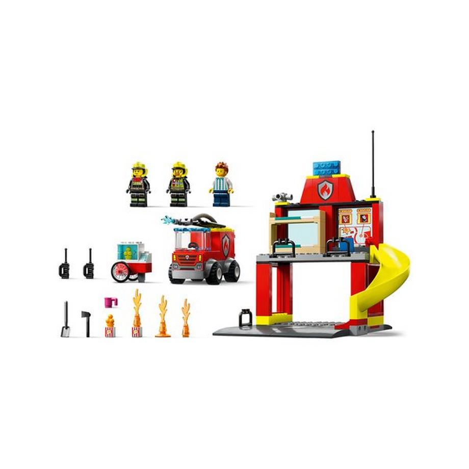 LEGO®  60375 La caserne et le camion des pompiers 