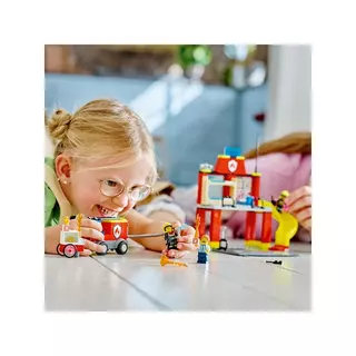 LEGO  60375 Feuerwehrstation und Löschauto Multicolor