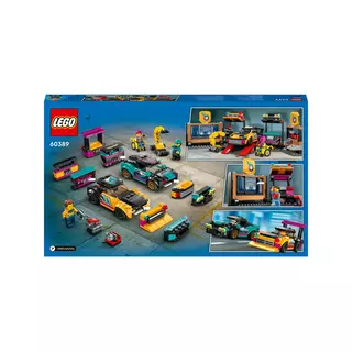 LEGO City 60389 Garage de voiture personnalisé avec 2 voitures