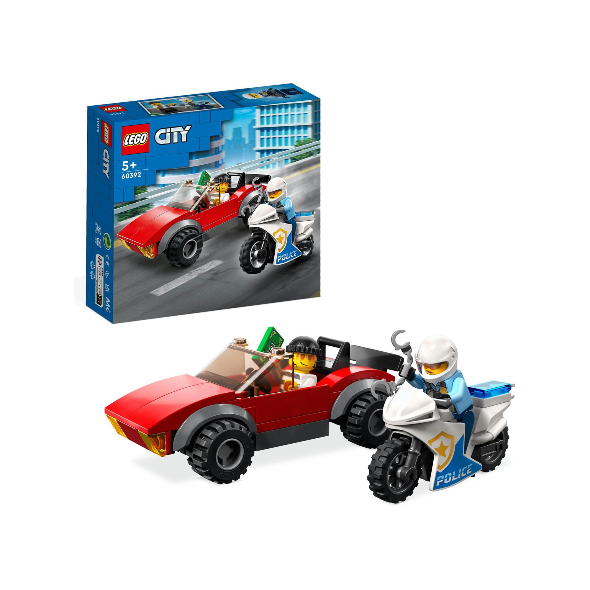 LEGO®  60392 La course-poursuite de la moto de police 