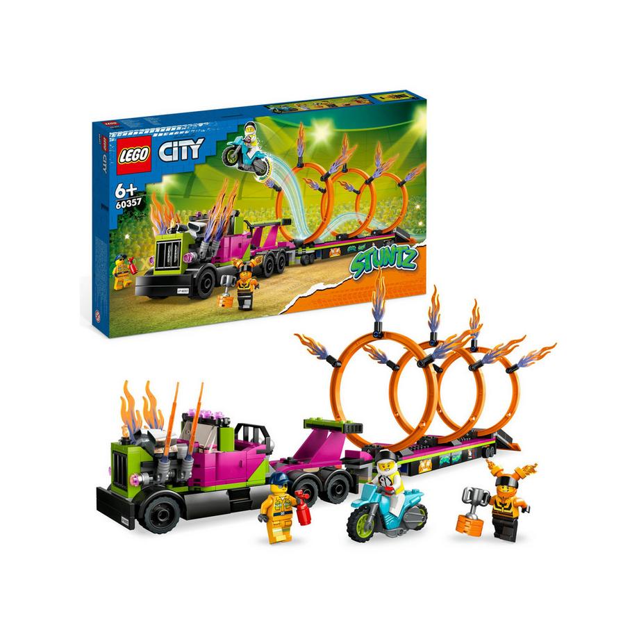 60357 Stunttruck mit Feuerreifen-Challenge