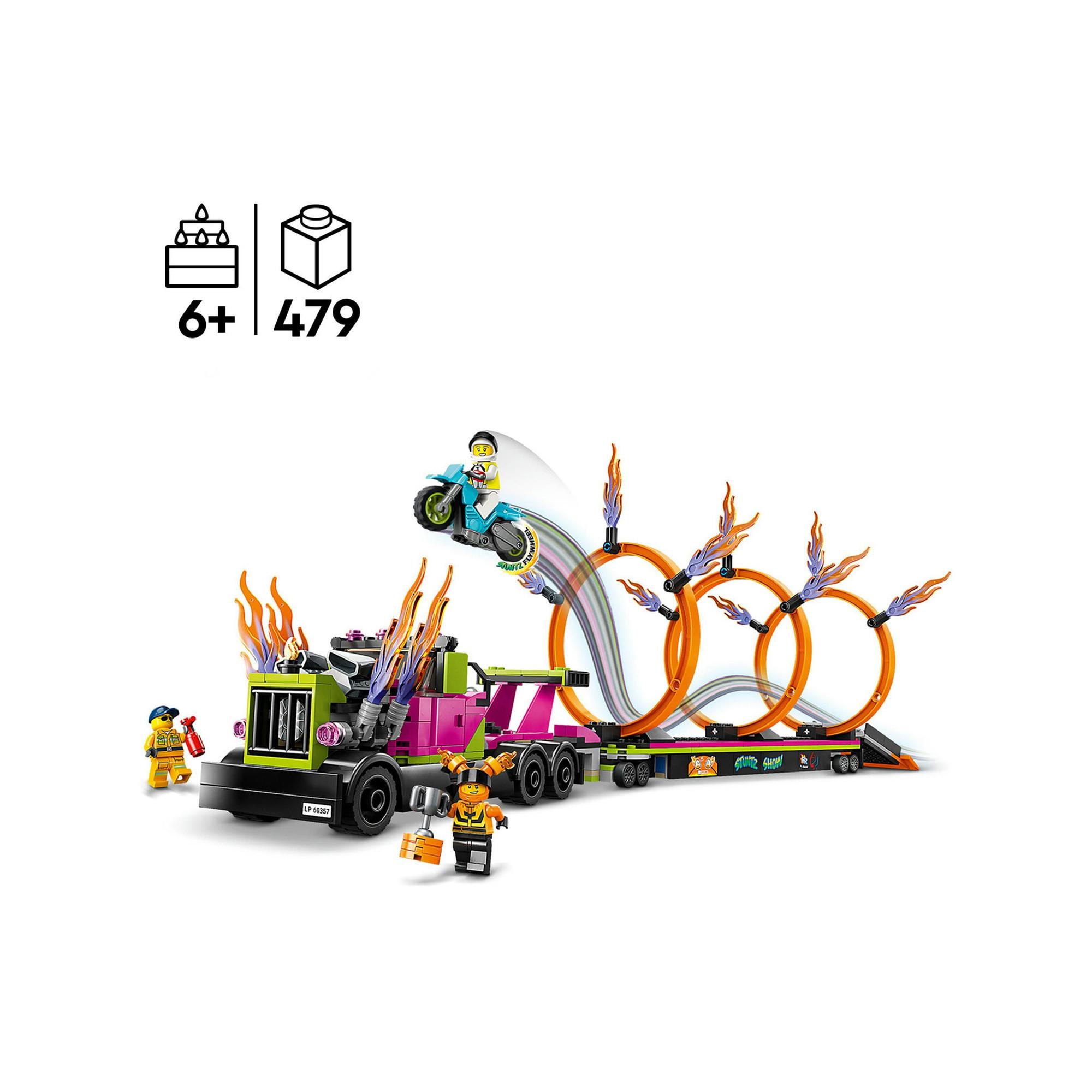 LEGO®  60357 Le défi de cascade : les cercles de feu 