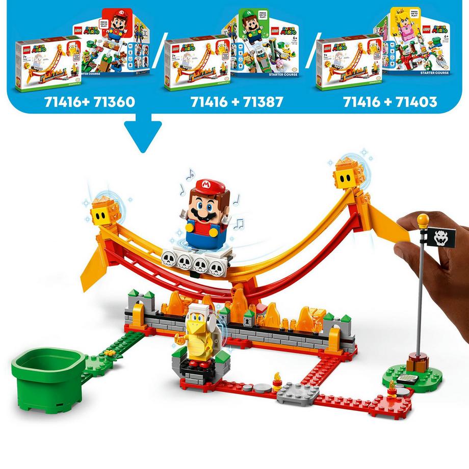 LEGO®  71416 Ensemble d'extension Le manège de la vague de lave 