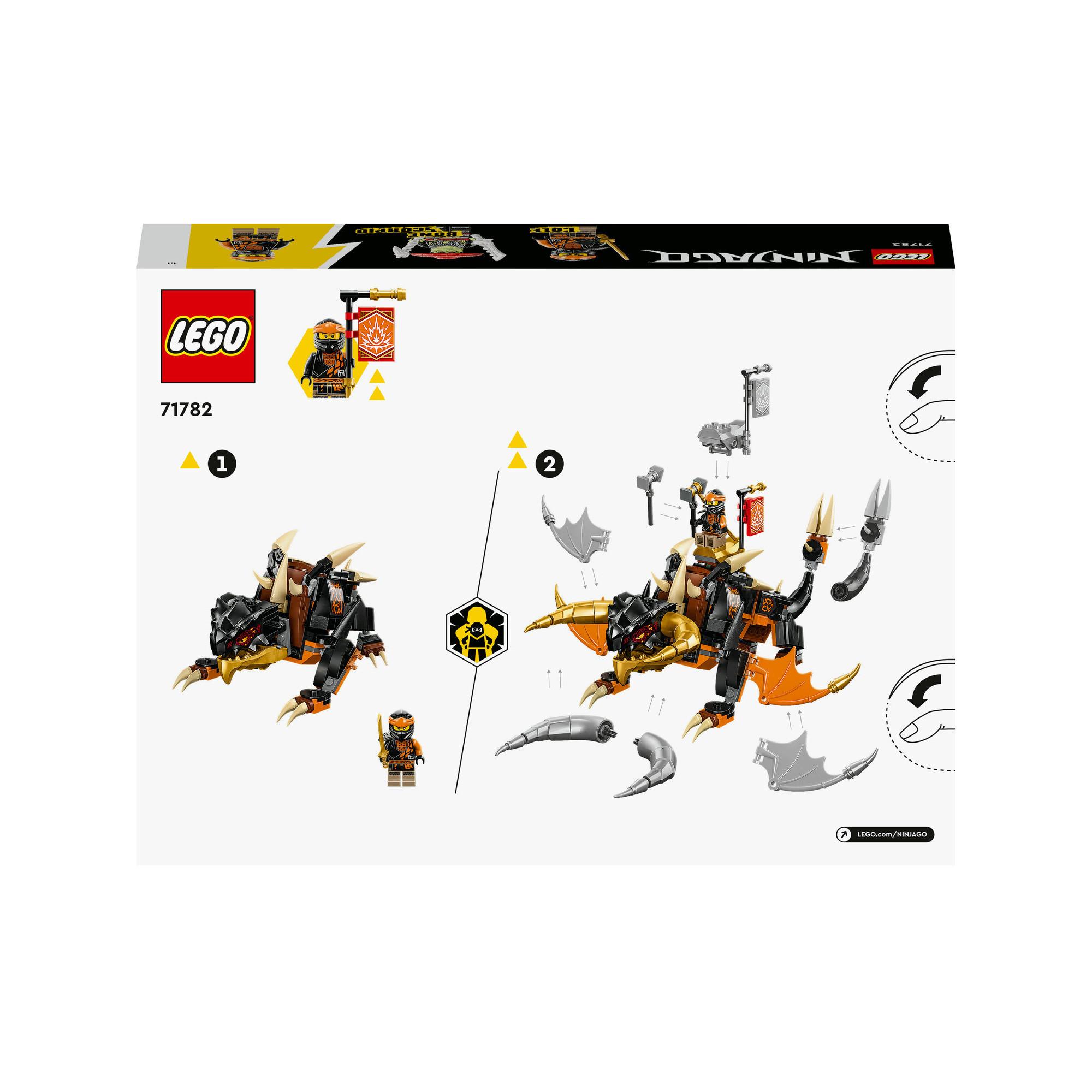 LEGO®  71782 Le dragon de terre de Cole – Évolution 