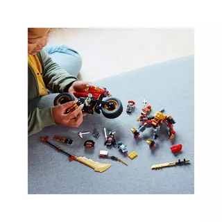 LEGO® NINJAGO 71783 La Moto du Robot de Kai – Évolution, Jouet de Ninja,  Figurine Robot