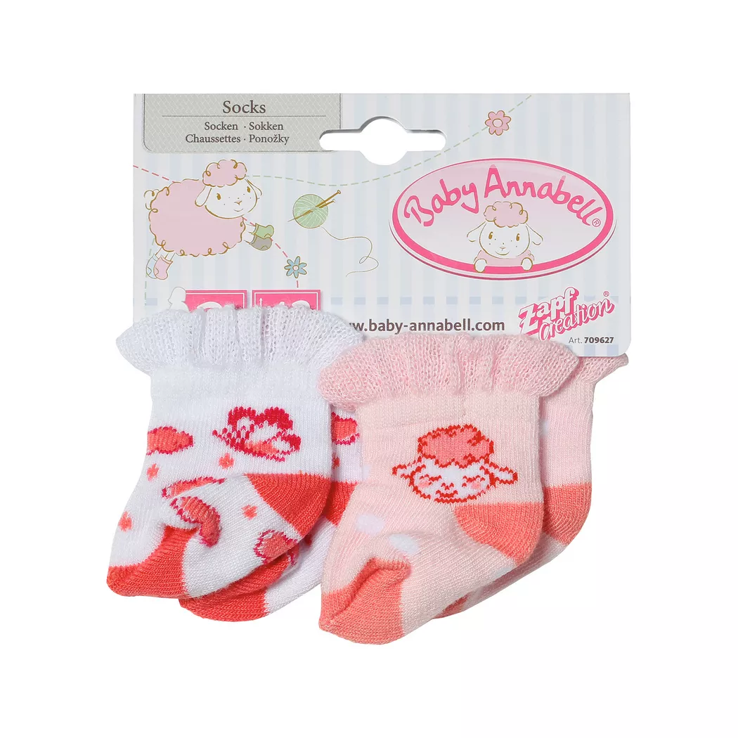 Zapf creation - Baby Annabell – 2x Socken, Zufallsauswahl, 43cm, Multicolor